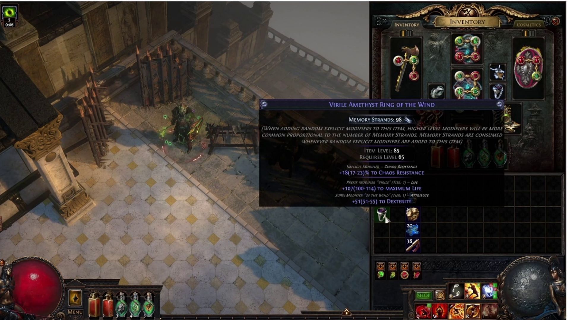 Memory Strands ensure high-tier affixes (Image via Grinding Gear Games)